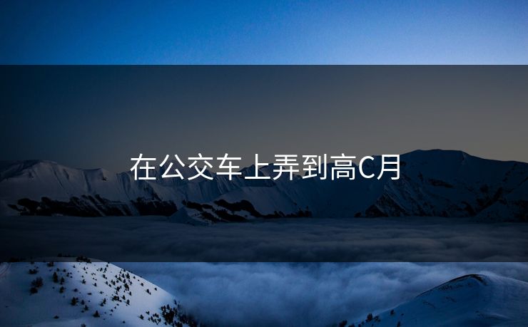 在公交车上弄到高C月